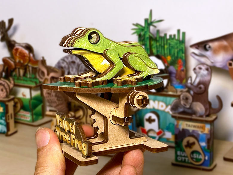 Puzzle 3D de Rana Arborícola