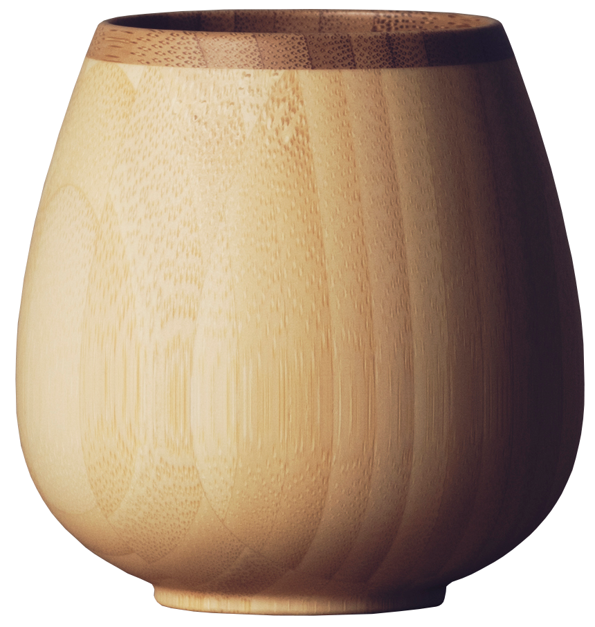 Bamboo Rocking Vessel Pair (White & Brown)