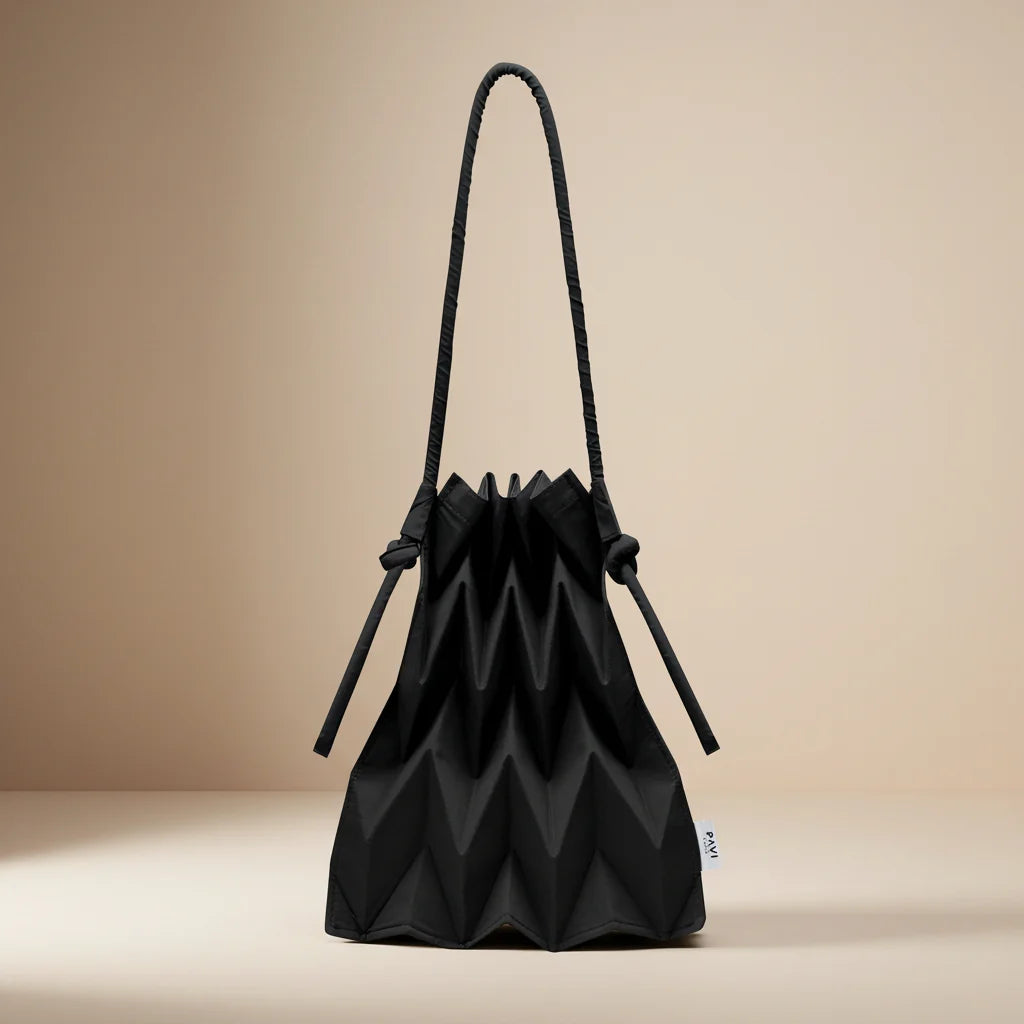 W-Knot Bag (Black) - amae x Becky collab