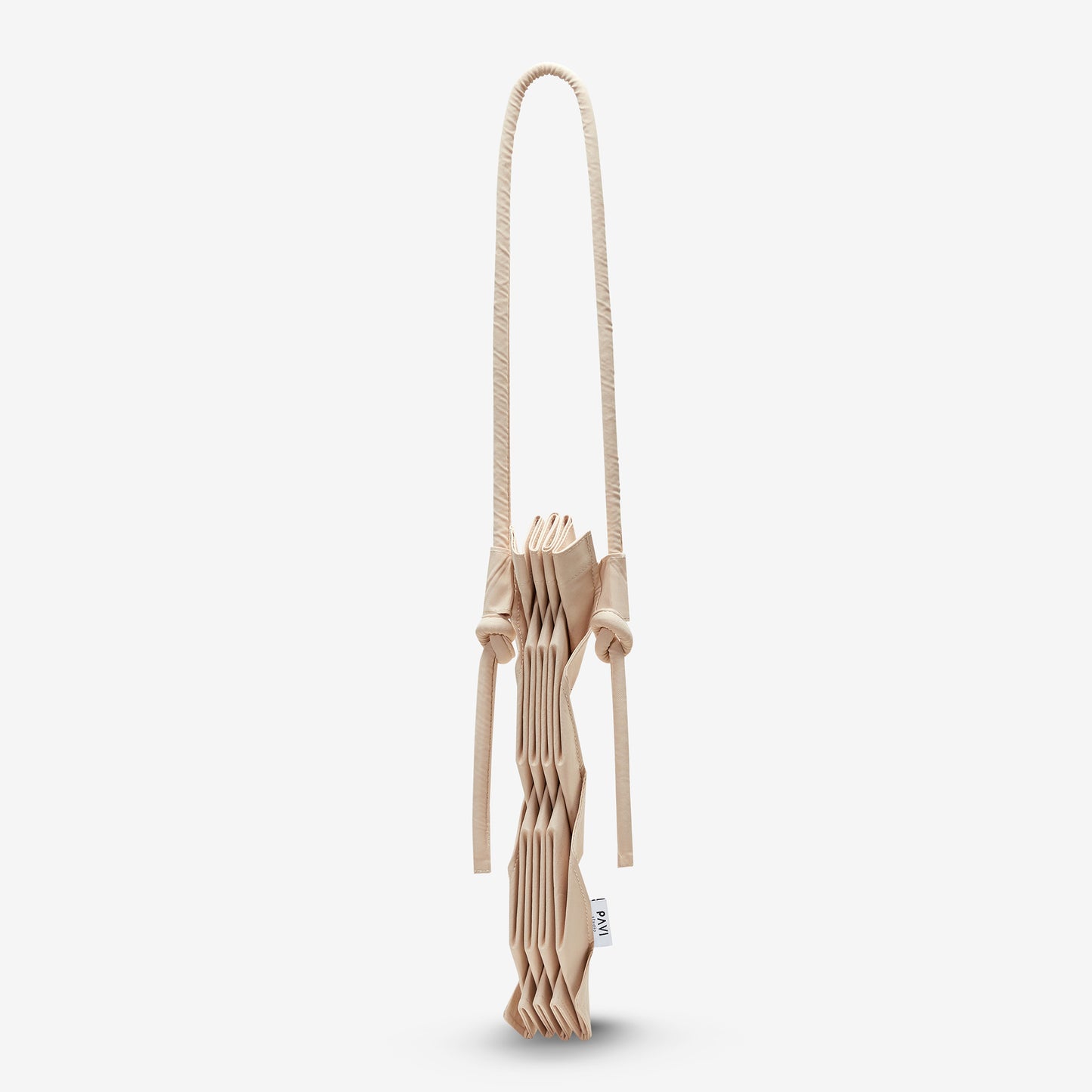 Bolso con Diseño de Nudo en W (Beige)