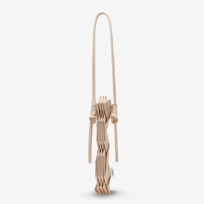 Bolso con Diseño de Nudo en W (Beige)