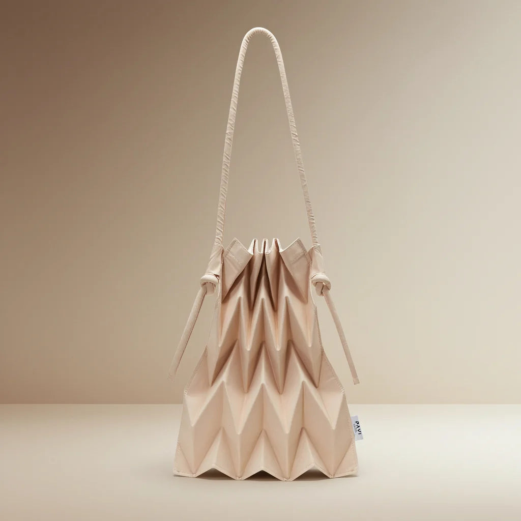 W-Knot Bag (Beige) - amae x Becky collab