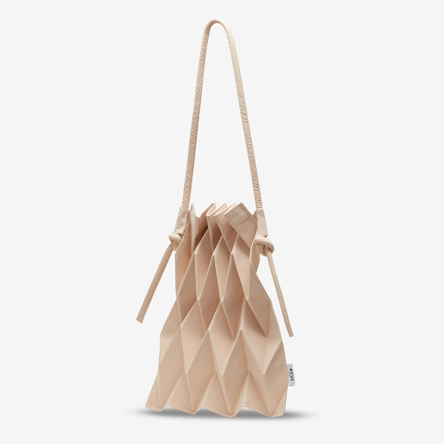 Bolso con Diseño de Nudo en W (Beige)