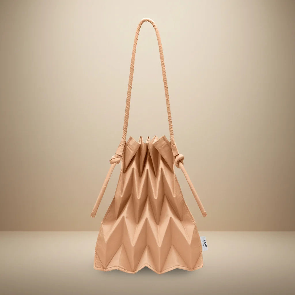 W-Knot Bag (Beige) - amae x Becky collab