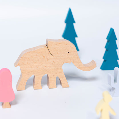 Landscape Wooden Blocks - Animal Forest