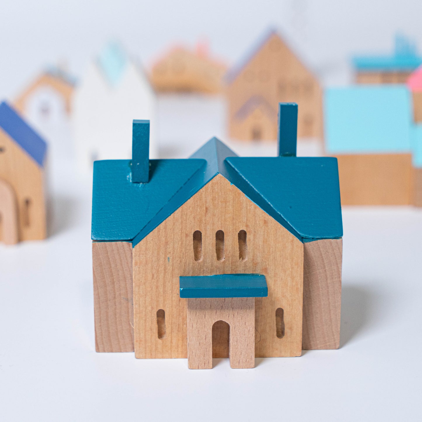 Wooden Building Block - House