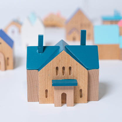 Wooden Building Block - House