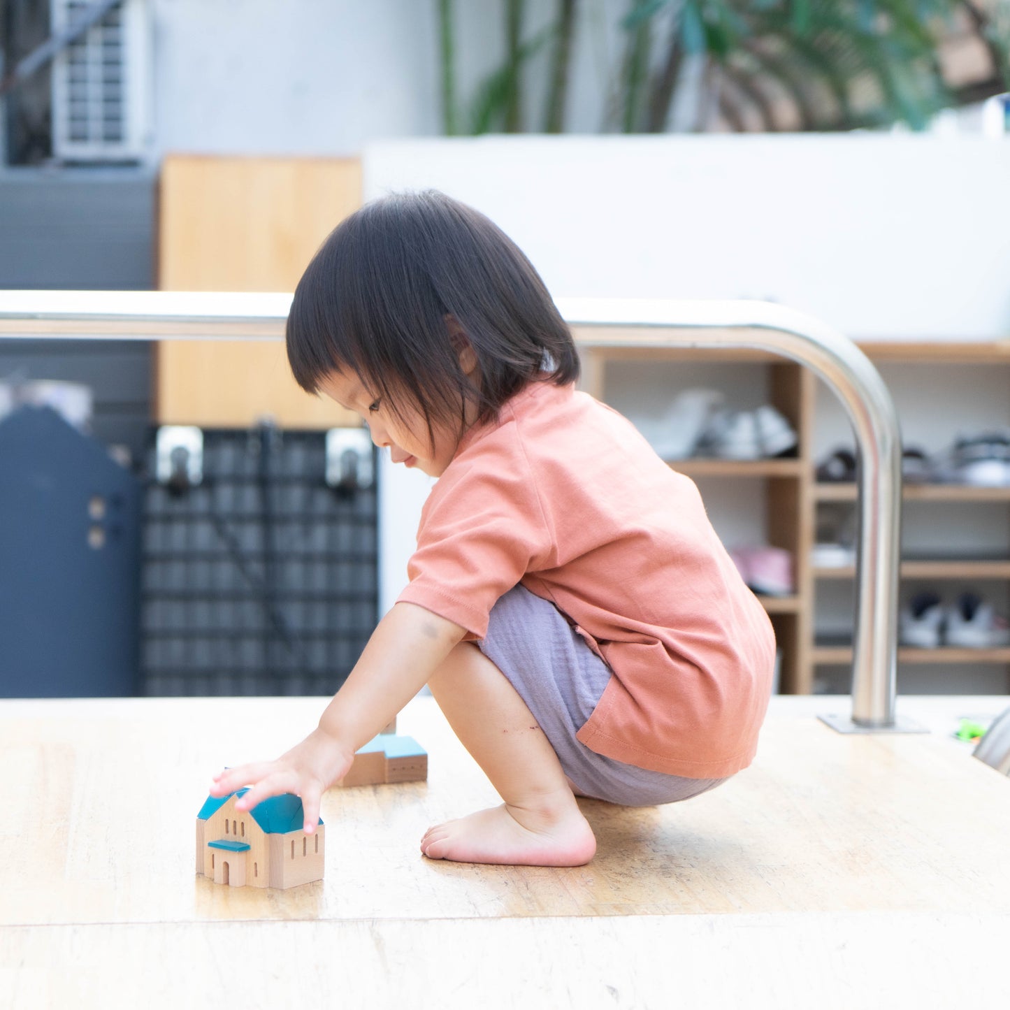 Wooden Building Block - House