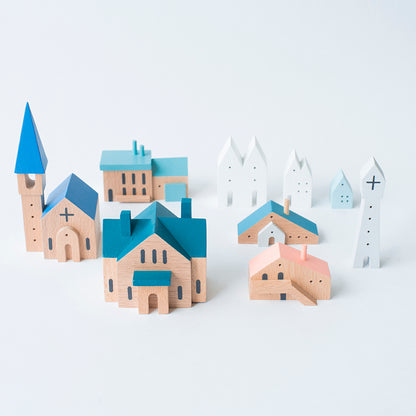 Wooden Building Block - House
