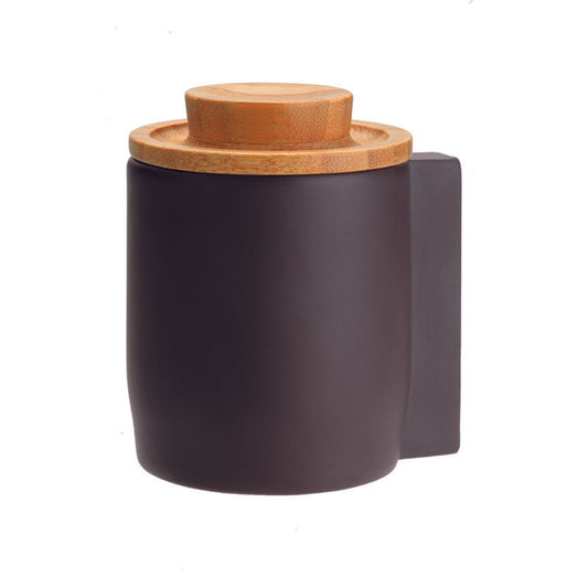 Purple Clay Sugar container & Spoon