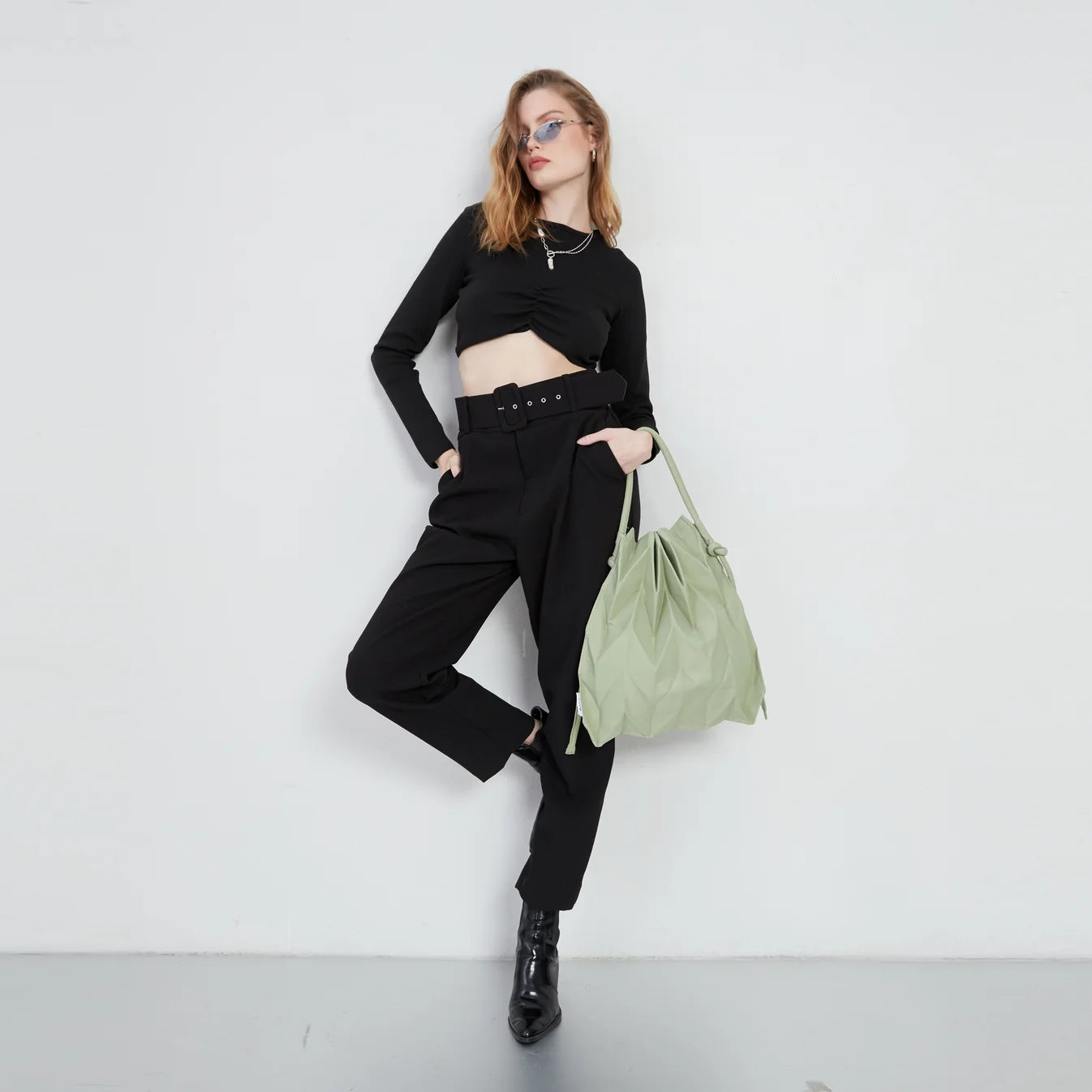 W-Knot Bag (Mint) - amae x ⁠Elizabeth collab