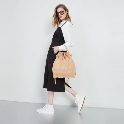 W-Knot Bag (Khaki) - amae x ⁠Elizabeth collab