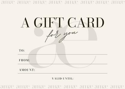 Tarjeta de Regalo Amae