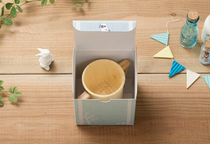Rubberwood Two-Handed Mug