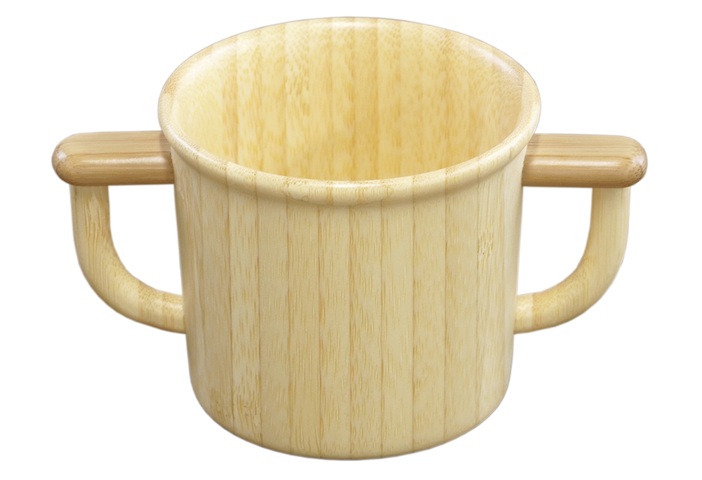 Rubberwood Two-Handed Mug