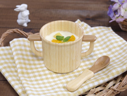 Rubberwood Two-Handed Mug
