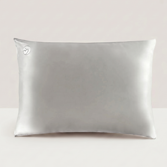 Bebe Silk silver pillowcase made from 100% natural 6A silk