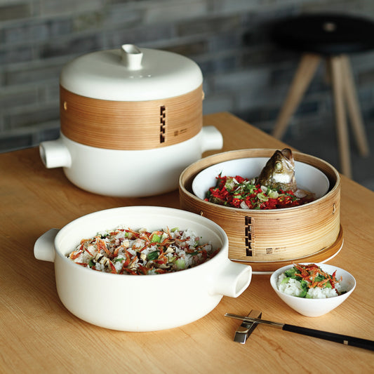 Ceramic Steamer Set 24cm (2.3L)