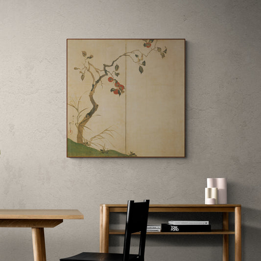 Rinpa Painting - "Persimmon Tree" by Sakai Hōitsu
