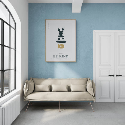 Poster Typography - Be Kind "SHAN" by Leto
