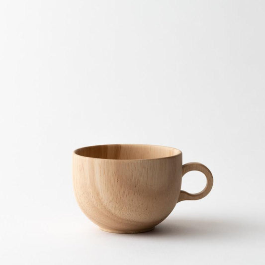 Rubberwood Round Teacup
