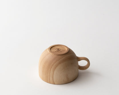 Taza de Té de Madera de Caucho