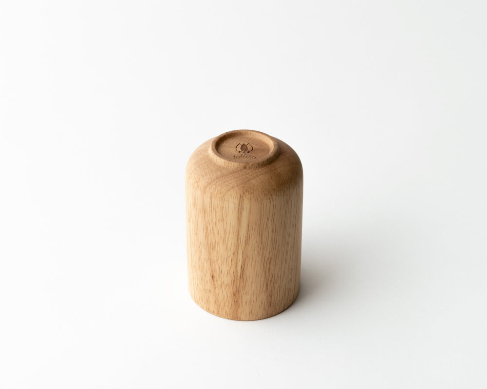Rubberwood Round Cup