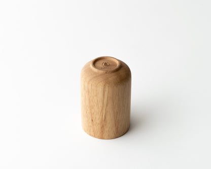 Rubberwood Round Cup