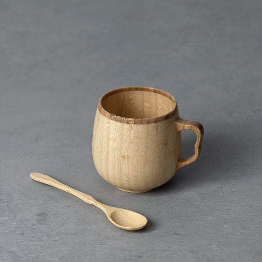 Bamboo Cafe au lait Mug & Spoon