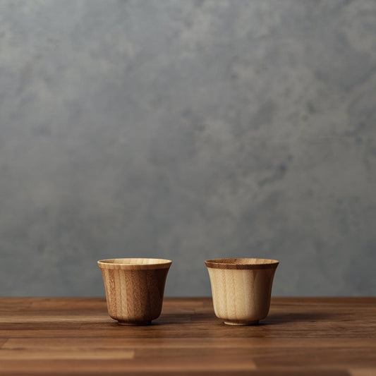 Vaso de bambú para sake SUZU (par)