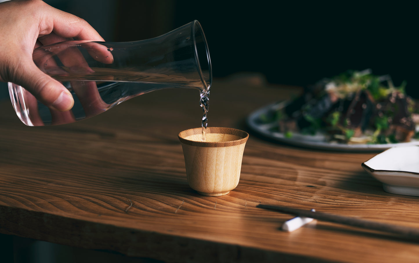 Vaso de bambú para sake SUZU (par)