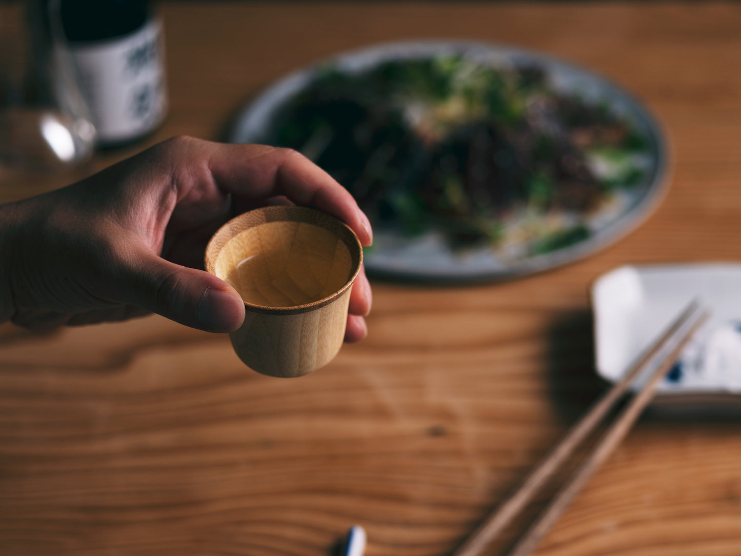 Vaso de bambú para sake SUZU (par)