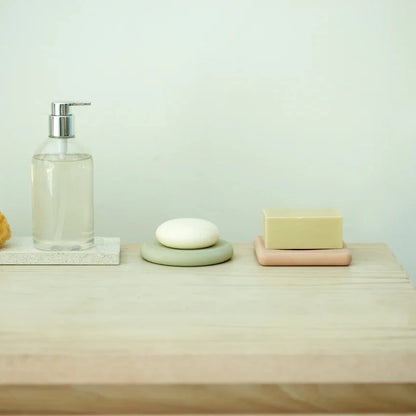Diatomaceous Earth Circle Soap Dish - Circle