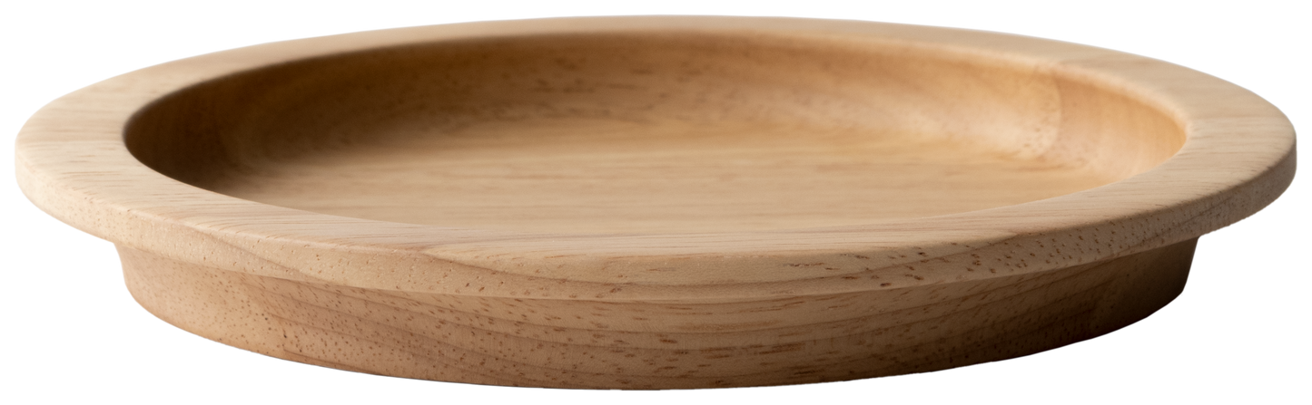 Rubberwood Rim Plate