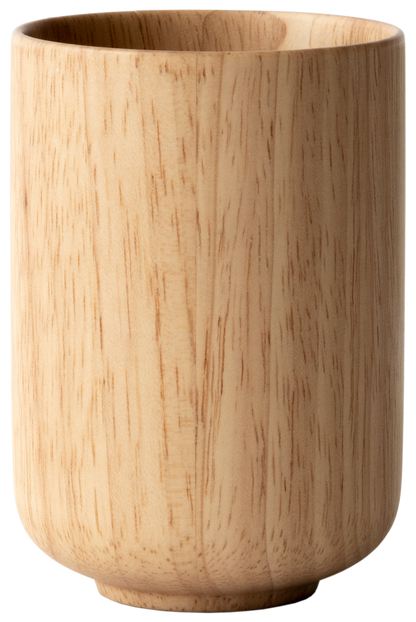 Rubberwood Round Cup